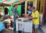 Babinsa Kunjungi Warga Terdampak Banjir Bandang di Paseng, Beri Imbauan Kesehatan dan Kebersihan Lingkungan