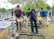 Dandim 1301/Sangihe Ikuti Upacara Ziarah Tabur Bunga Peringati HUT Daerah Kepulauan Sangihe ke-601