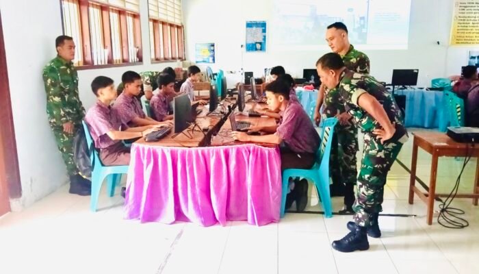 Kodim 1301/Sangihe Optimalkan Seleksi KKRI 2026 Lewat Psikotes Online di SMA Negeri 2 Tahuna