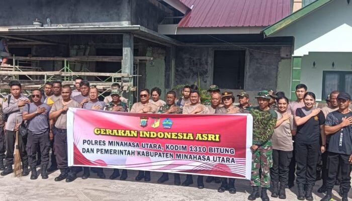 Kodim Bitung Gandeng Polri dan Pemda Gelar Pembersihan Pasar dan Masjid Sebagai Tindak Lanjut Presiden