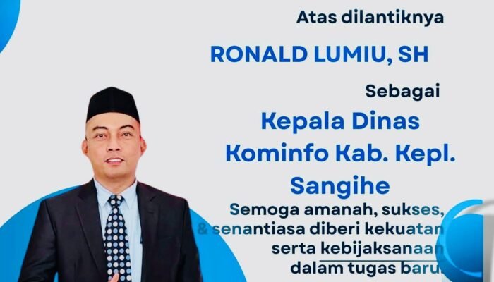 Ronald Lumiu Nahkodai Kominfo Sangihe, Siap Perkuat Sinergi Pers dan Transformasi Digital Daerah