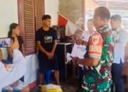 Babinsa Kodim 1301/Sangihe Dampingi Penyaluran Bantuan BAZNAS untuk Korban Banjir Bandang di Kelurahan Bahu