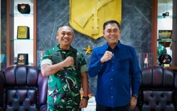 Pangdam XIII/Merdeka Bertemu dengan Wadirut Perum Bulog Bahas Ketahanan Pangan Nasional