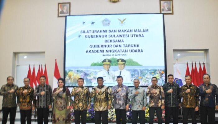 Pangdam XIII/Merdeka Hadiri Silaturahmi dan Makan Malam Gubernur Sulut Bersama Gubernur dan Taruna AAU