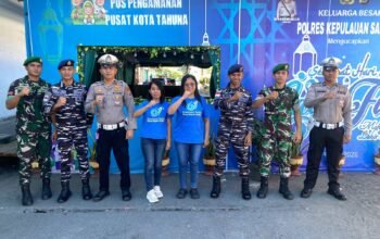 Personel Gabungan TNI–Polri Laksanakan Pengamanan Idulfitri 1447 H di Pos Tahuna