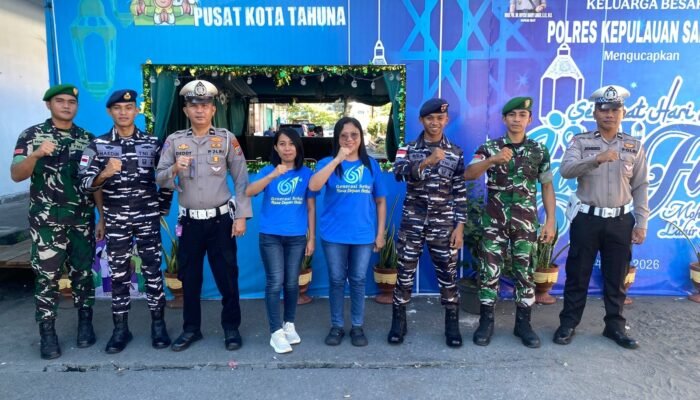 Personel Gabungan TNI–Polri Laksanakan Pengamanan Idulfitri 1447 H di Pos Tahuna