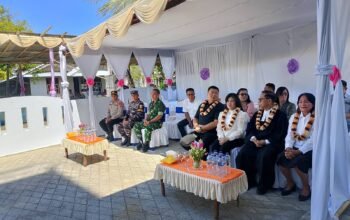 Sinergitas TNI-Polri Warnai Peresmian Gereja Korintus Buhias di Tagulandang