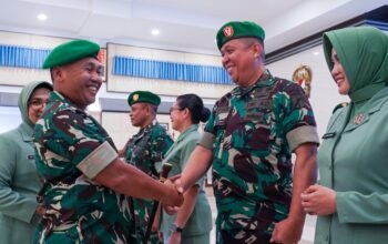 Pangdam Pimpin Laporan Korps Kenaikan Pangkat Perwira Kodam XIII/Merdeka