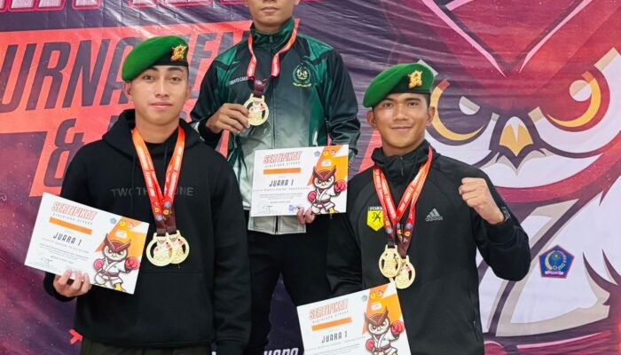 Prajurit Yonif TP 916/Bara Sakti Ukir Prestasi Gemilang di Festival Ara Karate