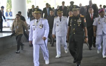 Bersatu untuk Masa Depan: Danrem 131/Santiago Hadiri Upacara Peringatan Otda ke-XXX Dukung Visi 2045