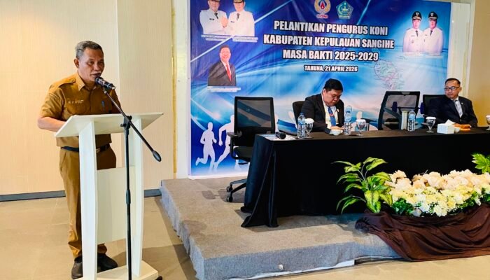 KONI Sangihe Resmi Dilantik, Momentum Kebangkitan Prestasi Olahraga Daerah