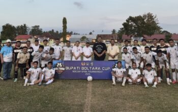 Disaksikan Bara Prima dan Bupati Sirajudin Lasena, Kaidipan FC Pesta Gol di Dalabuli