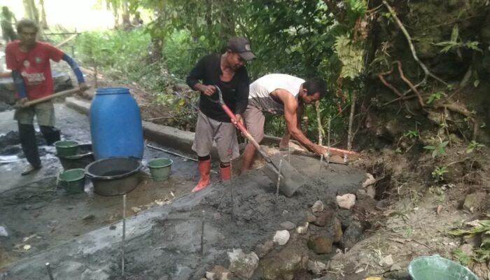 Kodim 1301/Sangihe Dukung Pembangunan Jembatan Pelintasan di Kampung Beha