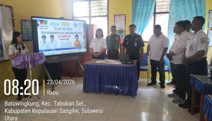 Kodim 1301/Sangihe Kawal Pembukaan TKA SD di Tabukan Selatan