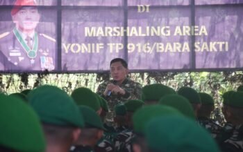 Menhan Sjafrie Instruksikan  Yonif TP 916/Bara Sakti Wajib Progresif: Tempur Andal dan Setia Layani Rakyat