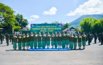 Tumbuhkan Semangat Juang, Ketua dan Pengurus Persit KCK Cabang Rindam Merdeka Hadiri Upacara Penutupan Dikmata TNI AD Gelombang I TA 2026