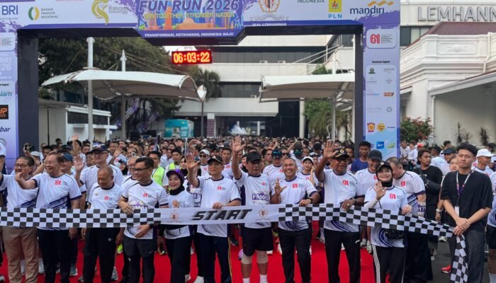 Dukung Transformasi Lemhannas RI, Pangdam XIII/Merdeka Turut Meriahkan Ajang Fun Run 2026