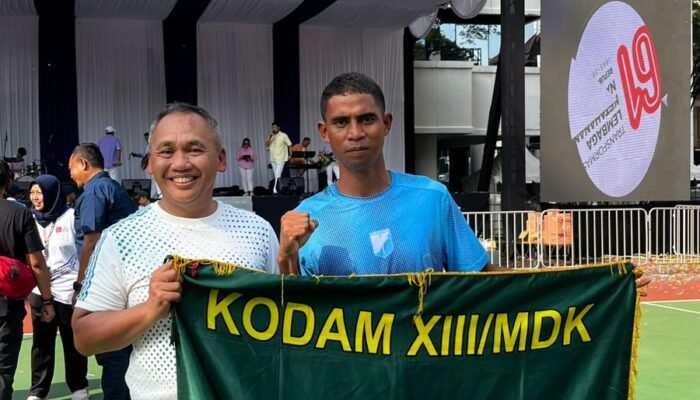 Menyala Abangku! Prajurit Wiratama Kodam XIII/Merdeka Raih Podium Utama Lemhannas Fun Run 2026