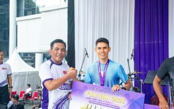 Membanggakan! Prajurit Korem 131/Santiago Finis di Urutan Tiga Lemhannas Fun Run 2026