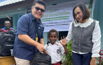 Suntik Semangat Generasi Emas Papua, Pegadaian Salurkan Bantuan Pendidikan di Pedalaman Jayawijaya