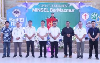 Wakili Gubernur Buka Turnamen Baca Mazmur di Minsel, Niklas Silangen Ajak Jemaat Ketuk Pintu Langit Lewat Pujian