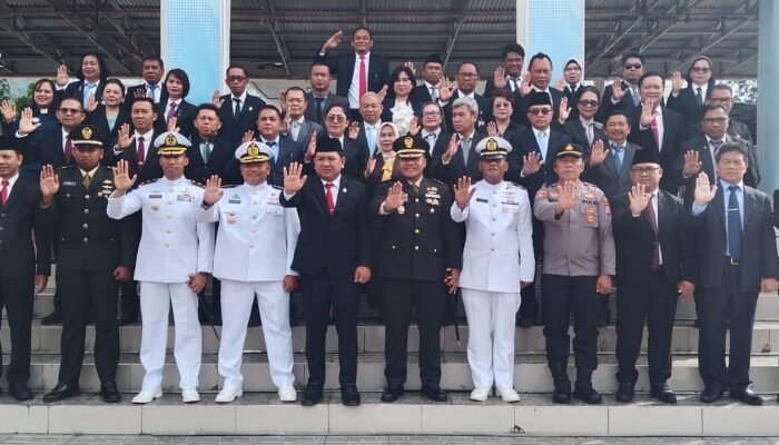 Dandim Dewa Bersama Forkopimda Pemkot Bitung Ikuti Upacara Hari Lahir Pancasila,Teguhkan Komitmen Kebangsaan