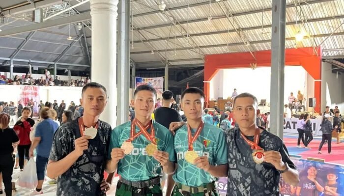 Prajurit Yonif TP 824/MO’E’A Sabet Juara di Karate Open Tournament JJ Cup Sulawesi Utara 2026