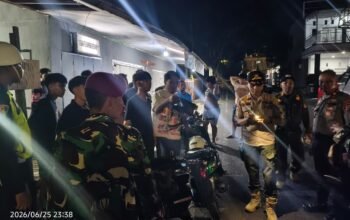 TNI-Polri dan Satpol PP Gelar Patroli Skala Besar Jaga Kamtibmas di Kota Bitung