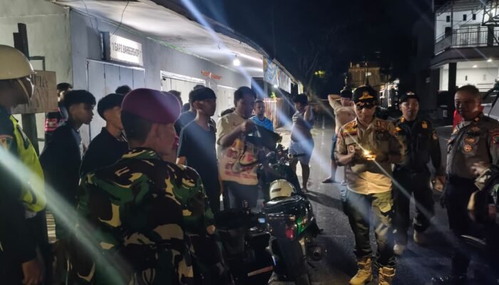 TNI-Polri dan Satpol PP Gelar Patroli Skala Besar Jaga Kamtibmas di Kota Bitung