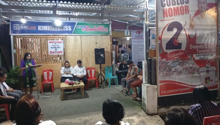 Jelang Pilhut, Svante Turambi Gelar Ibadah Bersama: Tuhan Itu Baik…