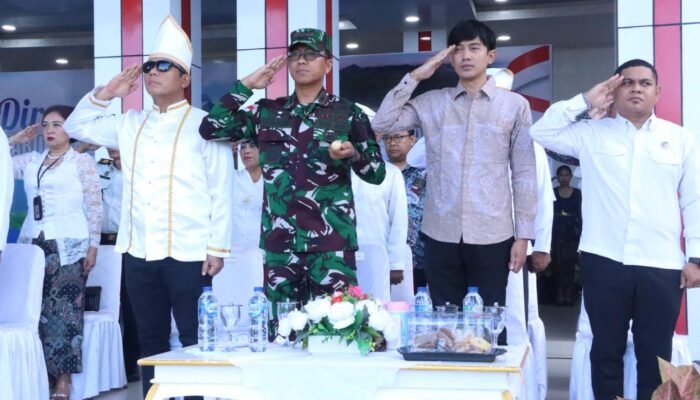 Dandim 1301/Sangihe Hadiri Upacara Peringatan Hari Lahir Pancasila, HUT Kabupaten Sitaro ke-19 dan Harkitnas ke-118