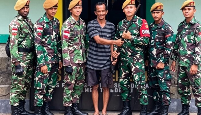 Pangdam XIII/Merdeka Apresiasi Pendekatan Persuasif Satgas Pamtas RI-Malaysia Yonarmed 19/Bogani yang Sukses Amankan Senjata Rakitan
