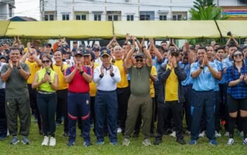 Keringat dan Tawa di Lapangan Kodam XIII/Merdeka: Simbol Kuatnya Sinergi TNI-Polri dalam Satu Irama