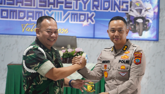 Pomdam XIII/Merdeka Gelar Sosialisasi Safety Riding untuk Tingkatkan Kedisiplinan Prajurit