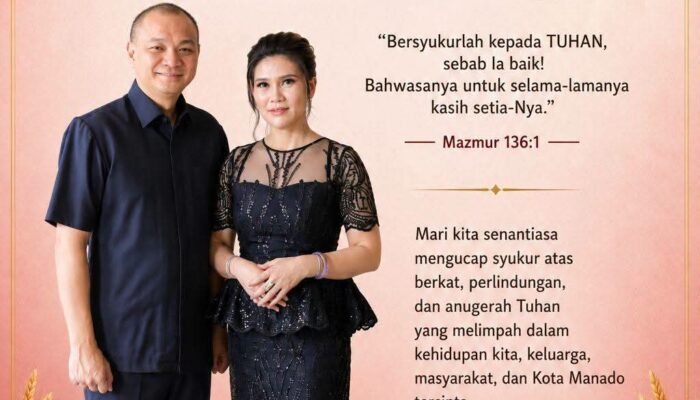 Menghitung Berkat, Merawat Rukun: Pesan Syukur Reza Rumambi untuk Manado”