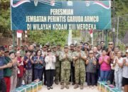 Pangdam XIII/Merdeka Resmikan Jembatan Armco di Minahasa Sambil Ajak Pemda Usulkan Pembangunan