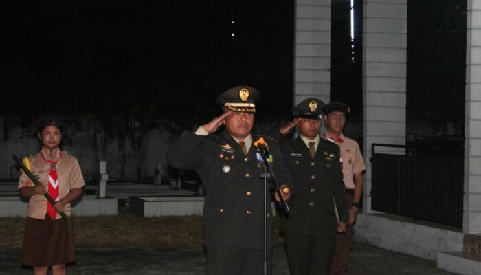 Dandim 1310/Bitung Pimpin Renungan Suci di TMP Pakadoodan Peringati HUT ke-81 RI
