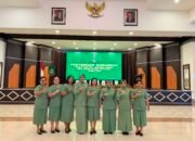 Ketua Persit Koorcabrem 131/Santiago Hadiri Pertemuan Gabungan PD XIII/Merdeka