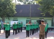 Jaga Kesehatan dan Solidaritas, Persit Paldam Merdeka Olahraga Bersama