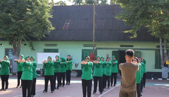 Jaga Kesehatan dan Solidaritas, Persit Paldam Merdeka Olahraga Bersama