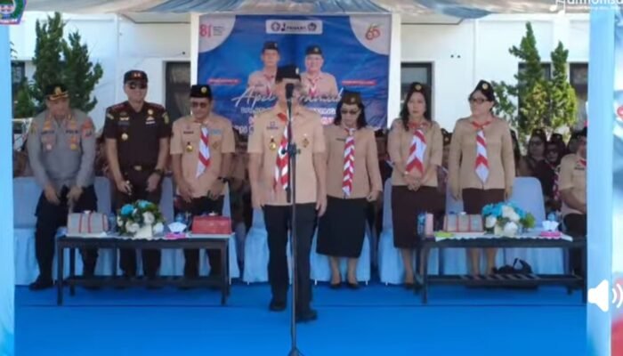 Kobarkan Semangat Gotong Royong, Wali Kota Bitung Ajak Pramuka Jadi Garda Terdepan Karakter Generasi Muda