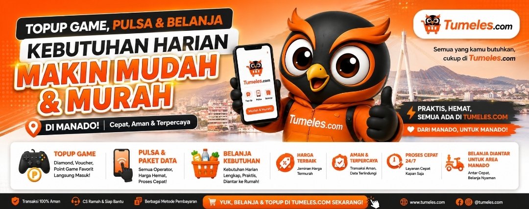 Tumeles.com - Topup Game, Pulsa & Belanja Kebutuhan Harian di Manado