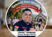 Pesan Minggu Damai Tonaas Wangko PNTTM: Sukseskan Likupang Tourism Festival, Jaga Alam dari Karhutla”