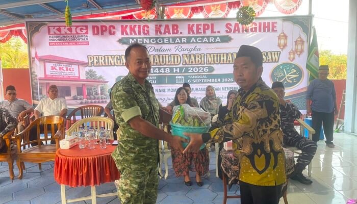 Wakili Dandim 1301, Pasi Pers Hadiri Peringatan Maulid Nabi Muhammad SAW 1448 H di Santiago