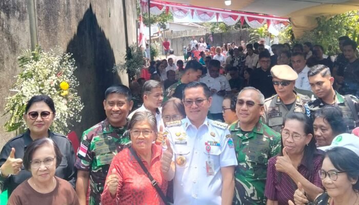 Danrem 131/Santiago Dampingi Pangdam XIII/Merdeka Cek Fisik Jembatan Perintis Garuda di Minahasa Utara
