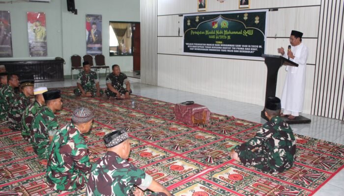 Kodim 1310/Bitung Gelar Maulid Nabi, Tekankan Teladan Akhlak dan Kemanunggalan TNI-Rakyat