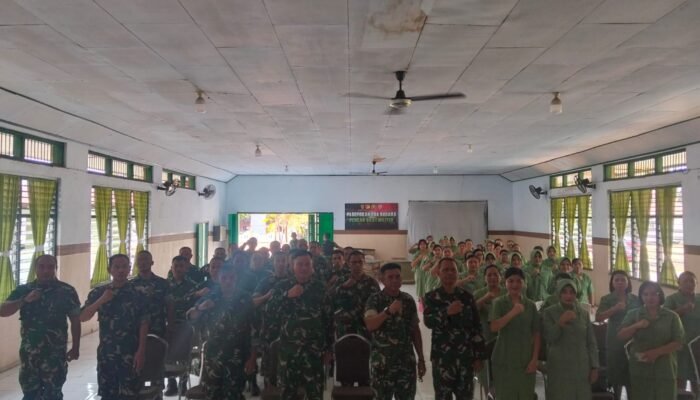 Kodim 1310/Bitung Perkuat Ketahanan Mental Prajurit, ASN dan Keluarga Melalui Penyuluhan Bintaldam XIII/Merdeka