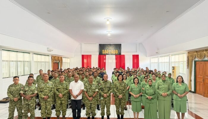 Perkuat Mental dan Keharmonisan Keluarga, Korem 131/Santiago Gelar Penyuluhan Bintalroh serta Rikkeswa