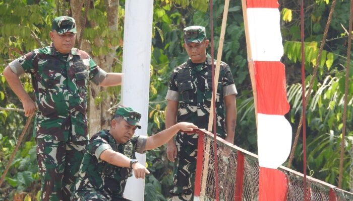 Kasdam XIII/Merdeka Pastikan Konstruksi Jembatan Garuda Sigaso Kokoh dan Aman untuk Warga Gorut