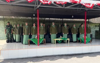 Ketua Persit Dampingi Danrem 131/Santiago pada Upacara Penutupan Dikmata TNI AD Gelombang II TA 2026